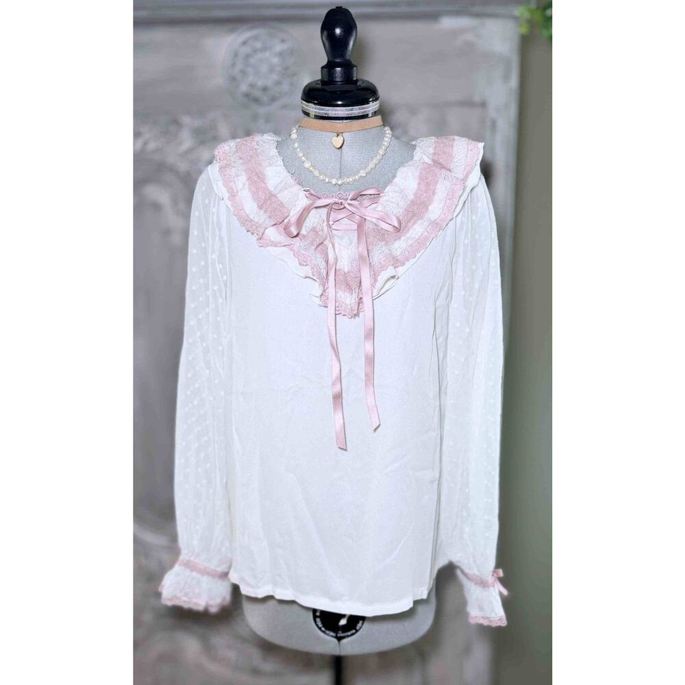 Liz Lisa Dot Dobby Frill Top Floral Lace Skirt Jfashion Gyaru Himekaji Japan - Picture 6 of 16